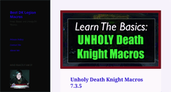 Desktop Screenshot of deathknightmacros.com